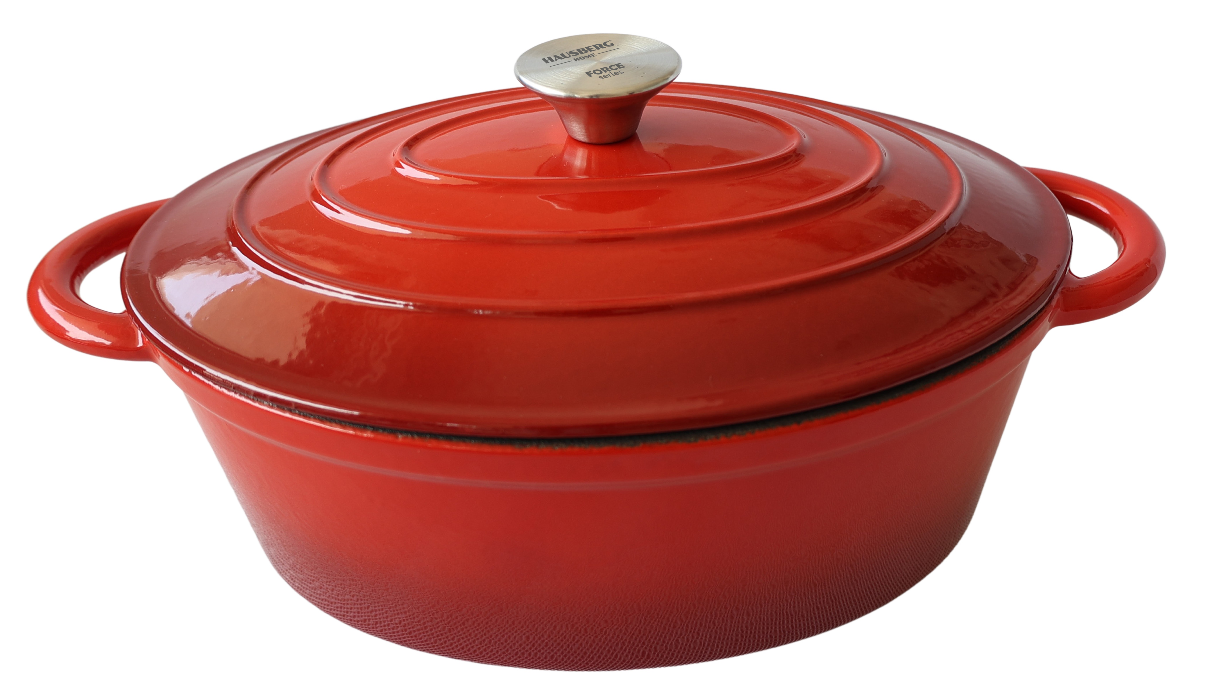 ENAMELED CAST IRON OVAL POT